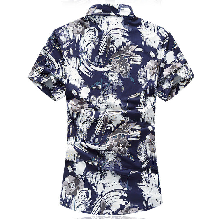 Stretch Mercerized Cotton Shirt Short Sleeve Shirt