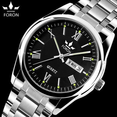 High grade brand watches, men's fashionable quartz watches, waterproof machinery, luminous calendar, business belts, foreign trade watches