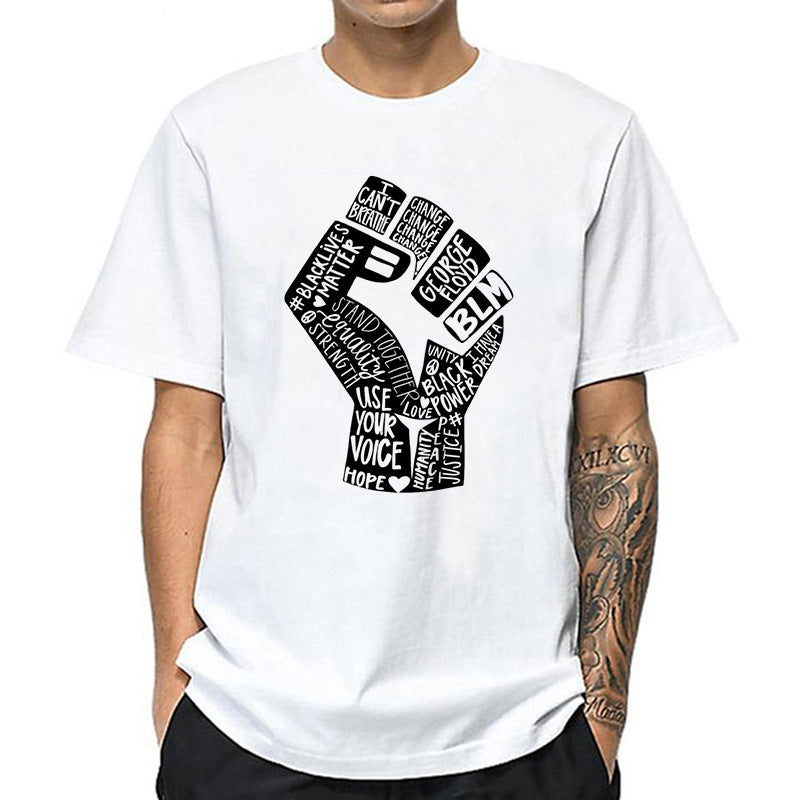 White men's T-shirt