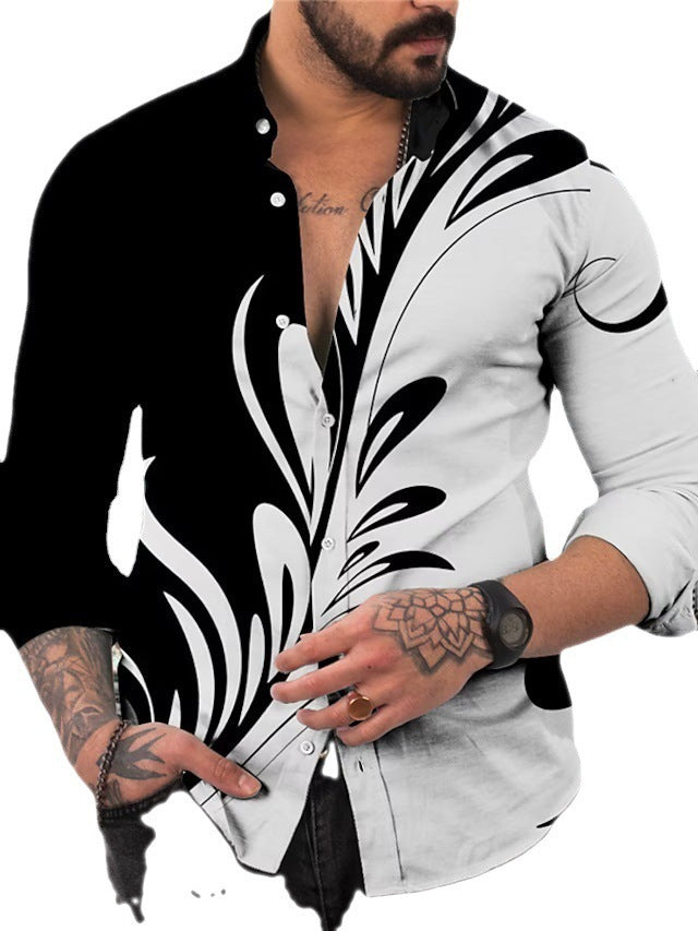 Men's Casual Cool Trendy Shirt Large Size Shirt